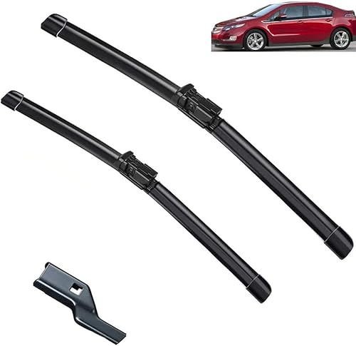 Escobillas de limpiaparabrisas delantero compatibles con Chevrolet Volt MK1 2010-2016, limpiaparabrisas limpio, cepillos de lluvia de 26 + 26