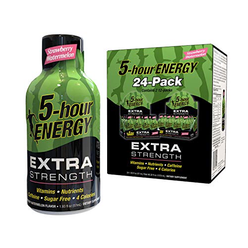 5hr energy watermelon - 5-Hour Energy Shot, Extra Strength, Strawberry Watermelon (1.93 oz, 24 pk.)