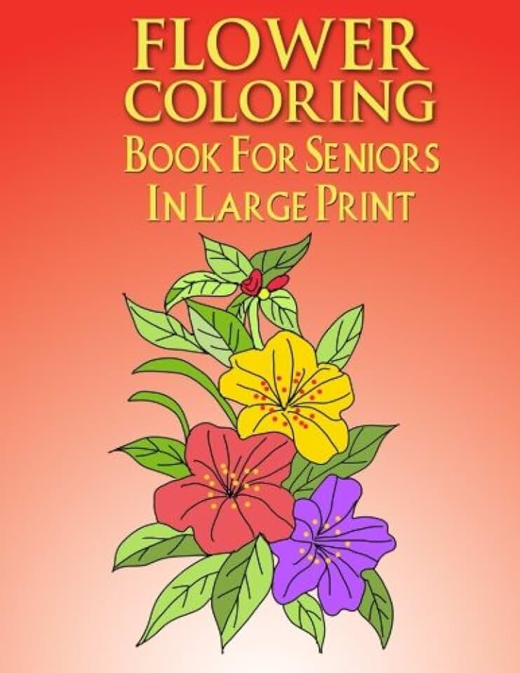 large print coloring books for seniors