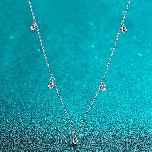 Collier moissanite en argent s925, le bijou de clavicule pour sublimer votre quotidien