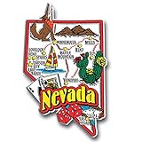 Nevada Jumbo State Magnet by Classic Magnets, Collectible Souvenirs Made in The USA
