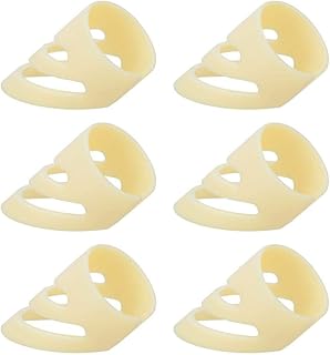 Bnineteenteam 6Pcs Guitar Finger Picks, Finger Plectrum Thumb Pick for Steel String Guitars and Classic Guitars(L) Finger Picks For Acoustic Guitar Performance Accessory Musical Instrument Accessories