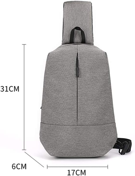 Anti-theft Chest Bag Men's Outdoor Sports Small Backpack Diagonal Bag Casual Fashion Shoulder Bag Oxford Multi-pocket Bag