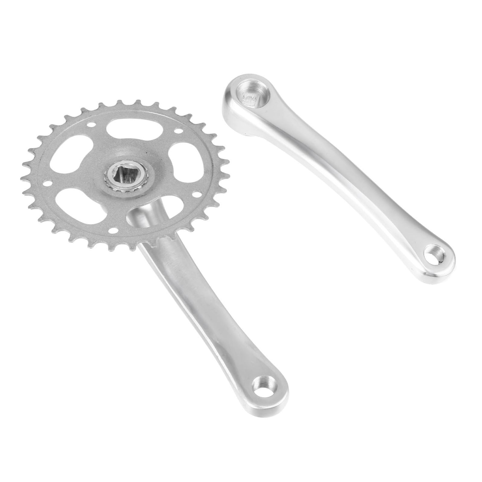 Toddmomy Guarnitura Mountain Bike Singola Alluminio Resistente Kit Pedivella Sostitutiva per Biciclette velocità Singola Facile da Installare e Durevole Accessori Compatibili per