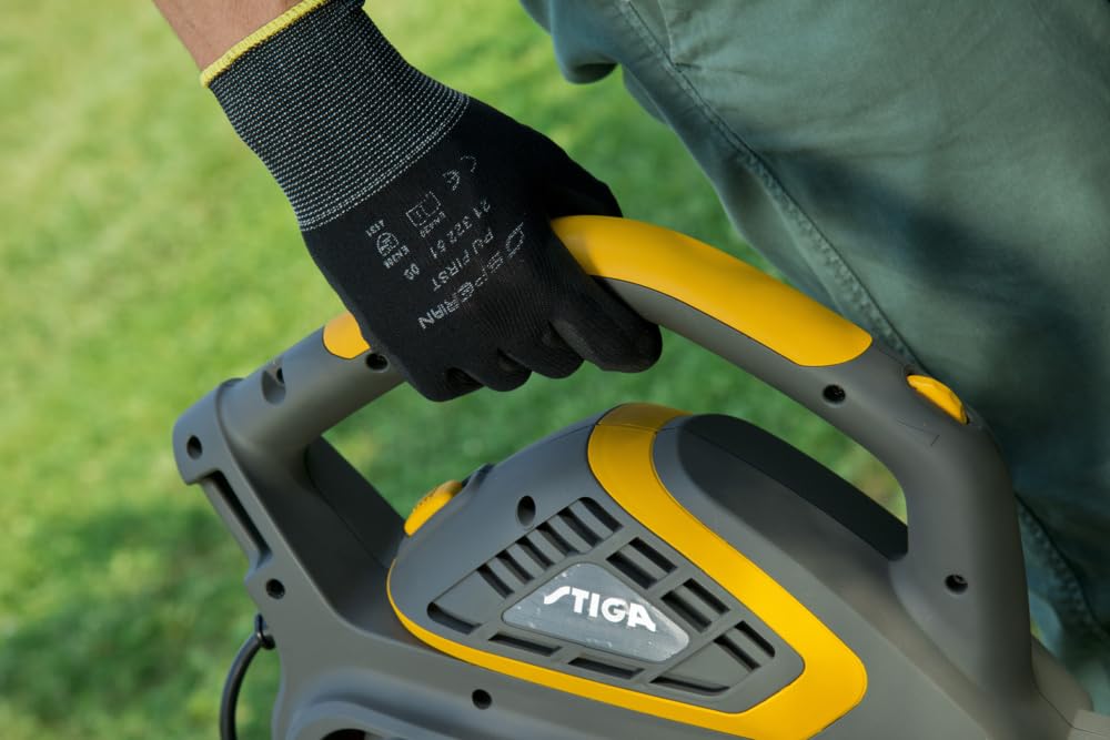 STIGA BL 130c V Soffiatore/Aspiratore Elettrico, 2600 W, 7 m³/min – Sacco 45 L, Mulching – Pulizia Giardino