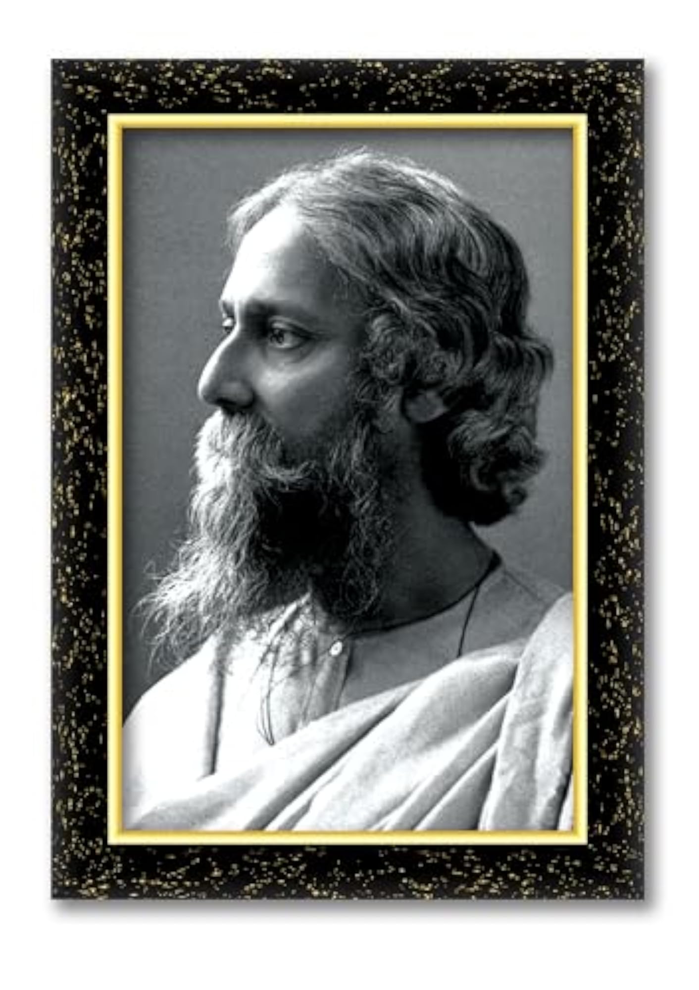 KSS RABINDRANATH TAGORE Laminated Photo Frame for Wall