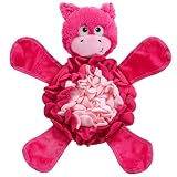 Outward Hound by Nina Ottosson Snuffle Palz Plush Snuffle Mat Dog Treat Puzzle, Non-Slip, Pink, Pig, Large