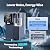 iSpring RCD100UHCG UV Alkaline Hot & Cold Countertop Reverse Osmosis Water Filter Dispenser with Mineral & LED UV Filter, 9 Temp Options (50-210°F), 6 Volumes, TDS & Filter Life Monitor