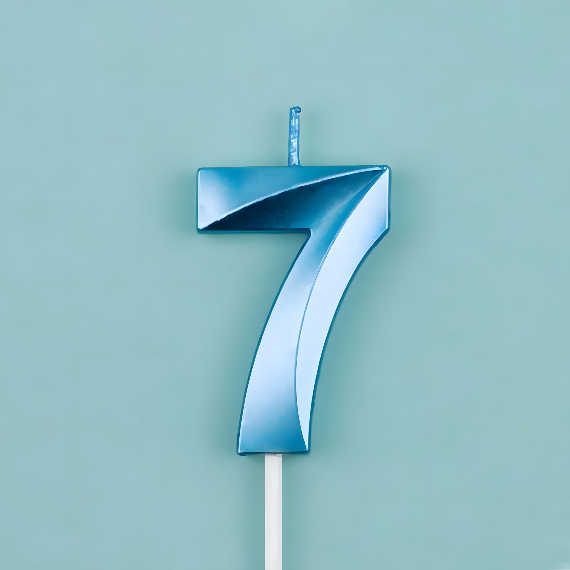 Number 7 · Metallic Blue