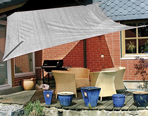 Preisvergleich Produktbild Eduplay Sonnensegel, 3x3m, Quadrat, grau