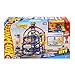 Hot Wheels Toy Car Track Set with Die-Cast Car & Helicopter, 2 Loops, Storage for 36 1:64 Scale Vehicles, Speed Snap Adapters, Mega Loop Garage