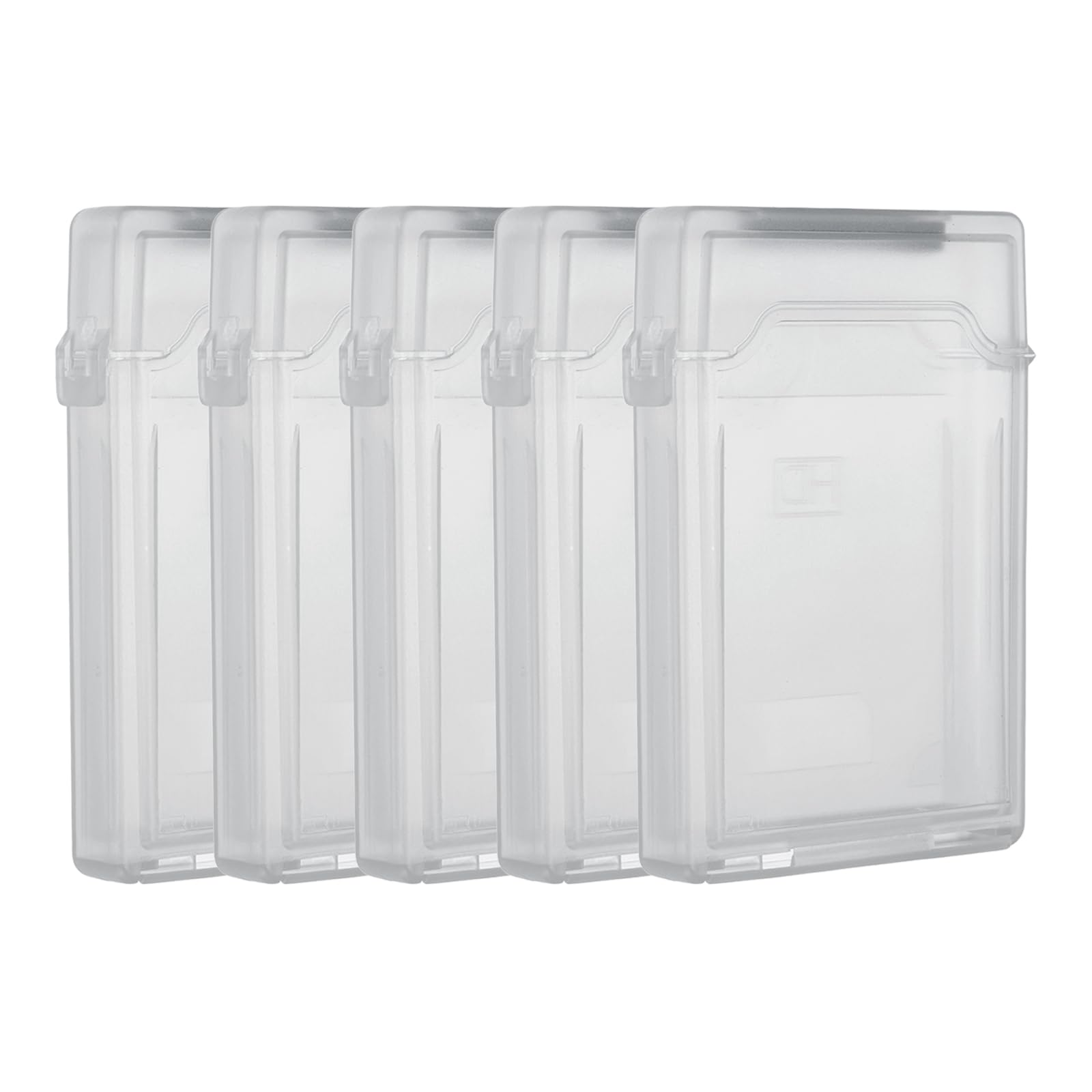 - PATIKIL 4.5" x 3.2" Hard Drive Disk Case, 5Pcs Plastic Hard Disk Storage Box Portable Anti-Static Case for 2.5" External SSD HDD, Grey