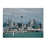 artboxONE Ravensburger-Puzzle L (500 Teile) Reise Auckland - Neuseeland - Puzzle neuseeland Stadt Skyline