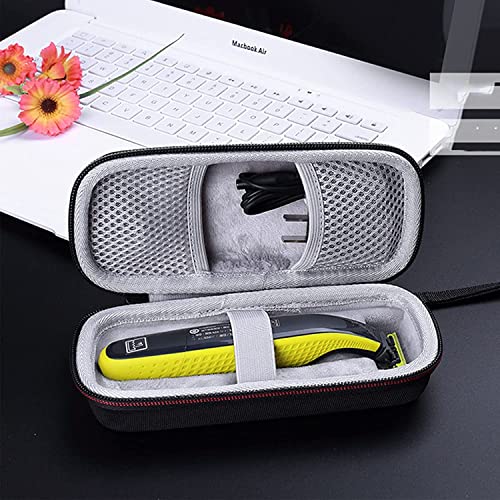 Image of M.G.R.J Portable Carrying Case Cover for Philips Norelco Oneblade Hybrid Electric Trimmer and Shaver QP2520 /70 QP2520 /90 QP2630 /70 Electric Razor Organizer Shaver Storage Bag (Black)