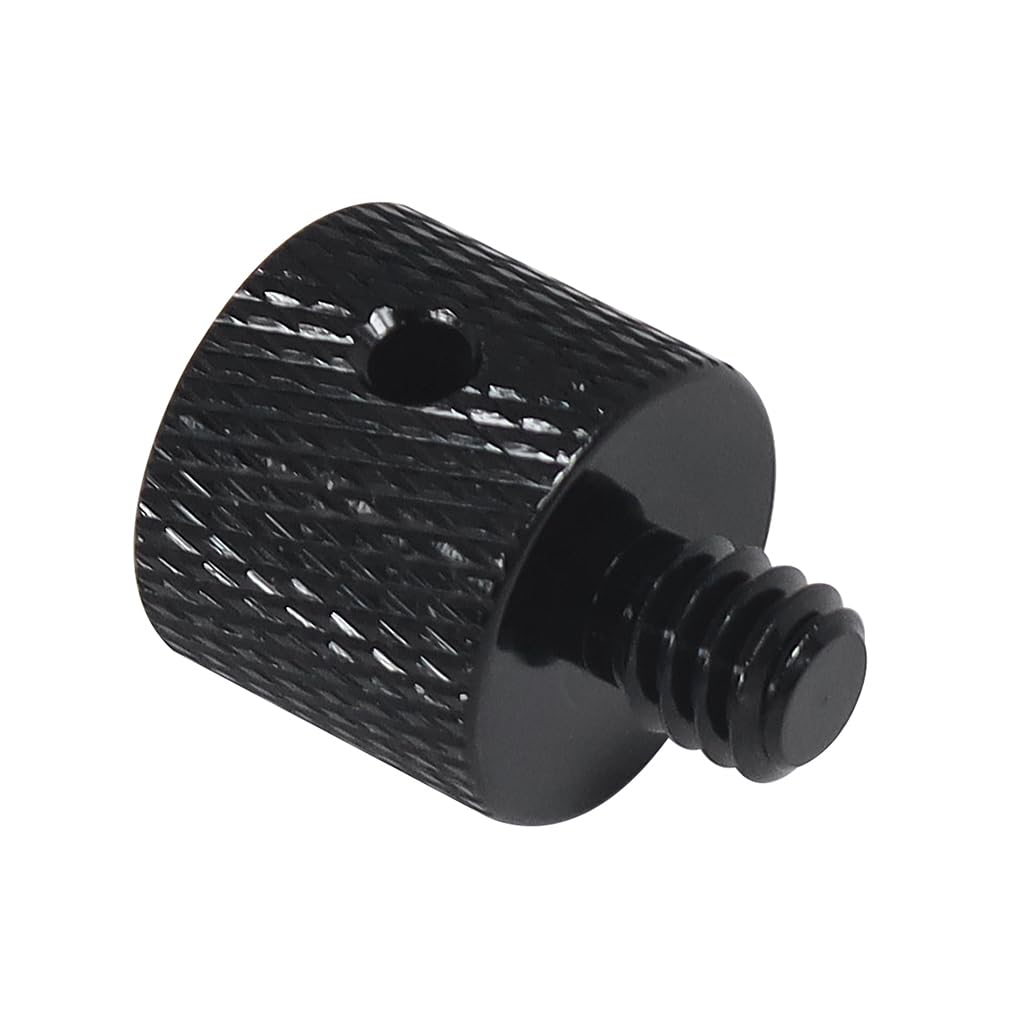 Adaptateur Vis Trépied 1/4" Et 3/8" - Alliage Aluminium - 50x37 Mm - Pour Appareil Photo, Micro, Lumière