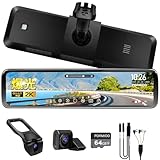 【公式】PORMIDOAUTOミラー型ドライブレコーダー PRD81C 【爆光液晶/自動輝度調整付】前後カメラ 2K【最強の純正交換型デジタルインナーミラー・配線隠し設計/配線１本のみ】【 オープンカーでも使える明るさ】11インチ ズーム機能 ソニー製STARVIS 3軸Ｇセンサー 分離式 GPS内蔵 72時間駐車監視 タイムラプス衝撃検知 HDR/WDR 車内リアカメラ スモークガラスに対応