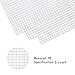 Pllieay 33-Piece Mesh Canvas Kit: 15 Clear Canvas, 12 Colors, Acrylic Yarn & Embroidery Tools for Plastic Craft