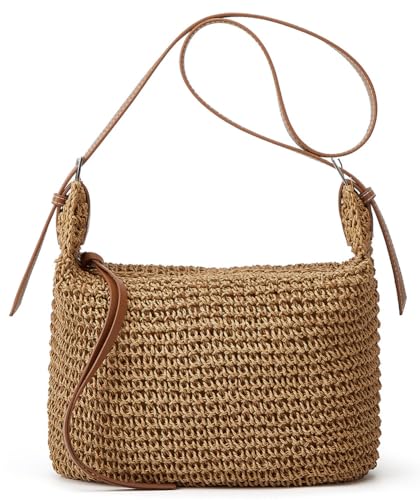 Straw Tote Bag Summer Straw Beach Bags For Women Handwoven Bag Large Capacity Handbag Rattan Purse Hobo Bag Dumpling Bag