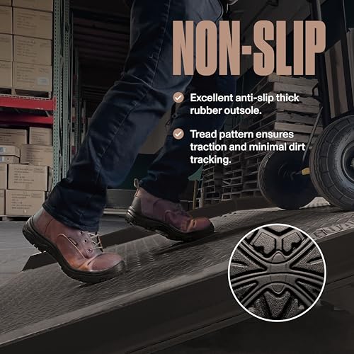 EVERBOOTS Men's Waterproof Leather Work Boots Ultra Dry Model Lightweight Utility Ankle Boot for Construction Roofing Hunting Winter Trails4