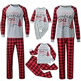 Matching Family Pajamas Sets Pants Set Nightwear for Dad Mom Kids Baby Christmas PJ's with Pattern...