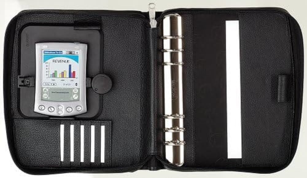 Avery Zweckform Chronoplan, 50157 – Agenda, Mobil Version A5 Hybrid Basic, pelle bovina pieno fiore, goffrate, quaderno ad anelli A5: 210 x 245 mm