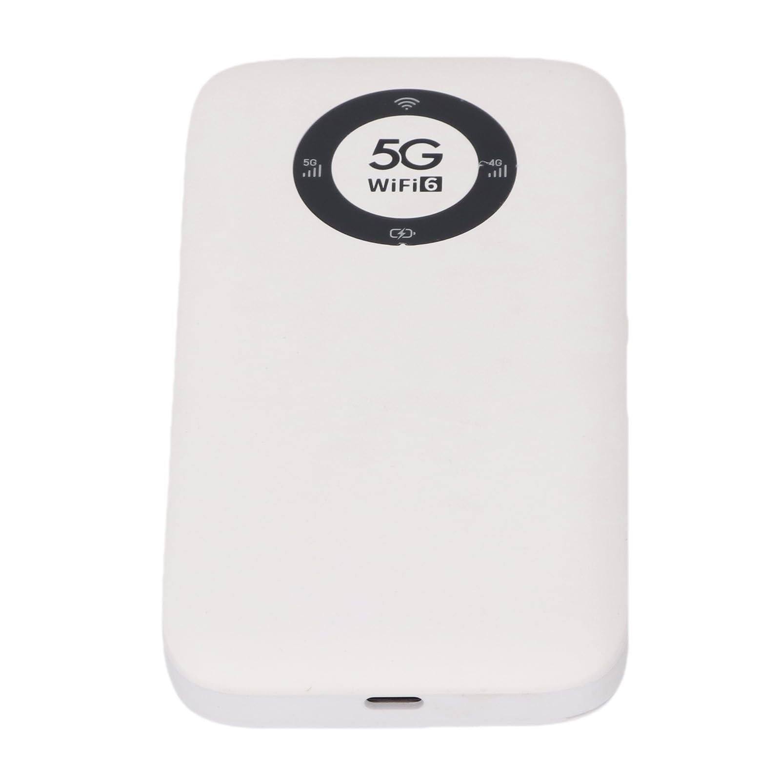 Hotspot WiFi Mobile, Router WiFi Portatile 5G 4G 3GLTE 1,25 Gbps con Slot per Scheda SIM, Antenna 1T4R 5G, Supporto 16 Dispositivi, Batteria 7100 MAh per Viaggi (WHITE)