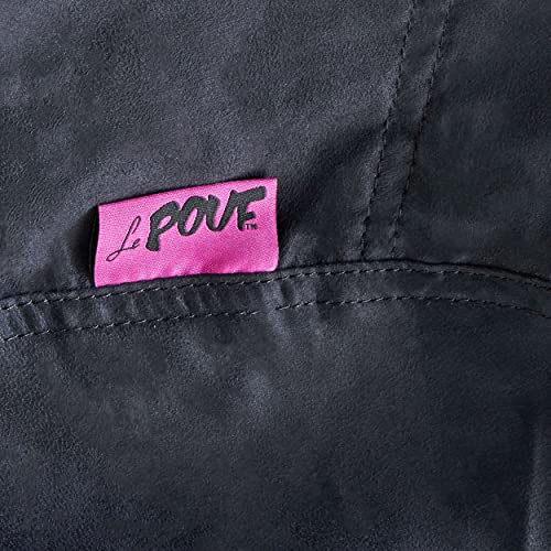 Christopher Knight Home Haley 6 Ft Faux Suede Microfiber Bean Bag (Black) #TOP6