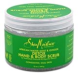 Shea Moisture African Water Mint & Ginger Hand & Body Scrub 12 Ounce (Pack of 2)