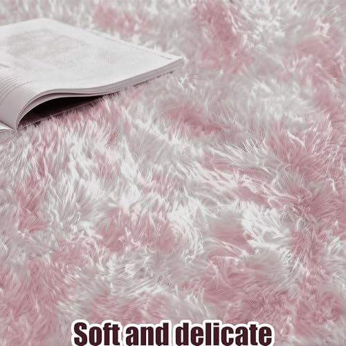 Tapis de sol 230 x 280 cm lavable rose clair antidérapant