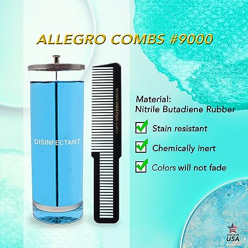 Peine Allegro Combs 9000 Clipper Wide Teeth Negro miniatura 6