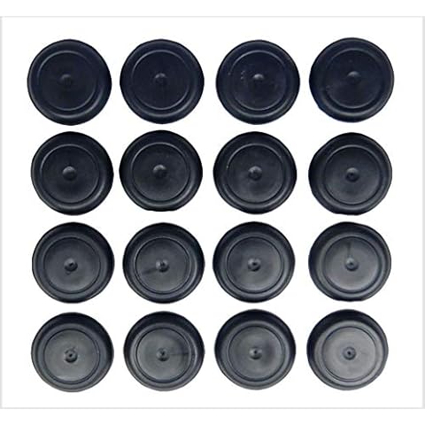 SB DISTRIBUTION LTD (Pack of 16), Durable, Ergonomic Rubber Button Plugs with Flush-Type Heads - Universal Replacement Floor Plugs | Fit Jeep CJ5 CJ7 Scrambler CJ8 Wrangler YJ Cherokee XJ | by SBD Cover