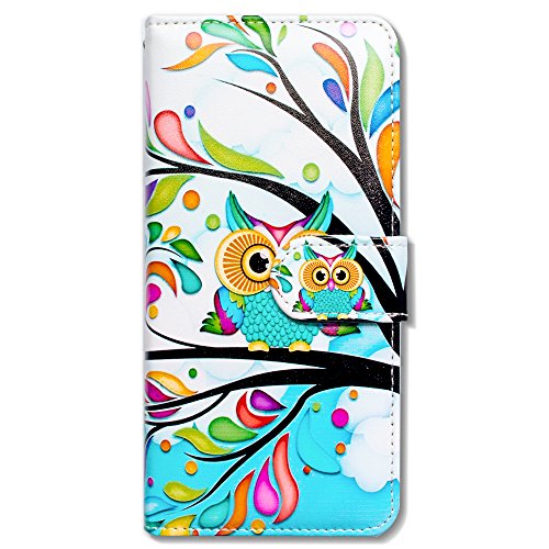 Bcov Iphone 11 Case, Colorful Tree Owl Flip Leather Case Wallet Cover With Credit Card Slot Id Card Holder Kickstand For Iphone 11 #TOP1