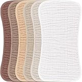 Konssy - Juego de 6 paños de muselina para eructos unisex, bebés y niños