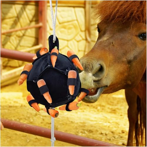 Equine Enrichment Toys - Horse Treat Ball With Adjustable Hay Dispenser | Promotes Natural Foraging & Relieves Stress | For Horses, Goats, Sheep, Cattle In Indoor Outdoor Stables, Pastures & Fences