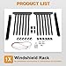 ECOTRIC 5-Lite Windshield Glass Rack 24-Inch Height Windshield Rack Auto Glass w/Rubber Foam Pads, Mast Locks Replacement Windshield Window Holder Steel