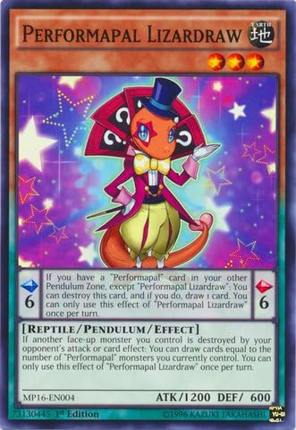 YU-GI-OH! - Performapal Lizardraw (MP16-EN004) - Mega Pack 2016-1ª Edición - Común