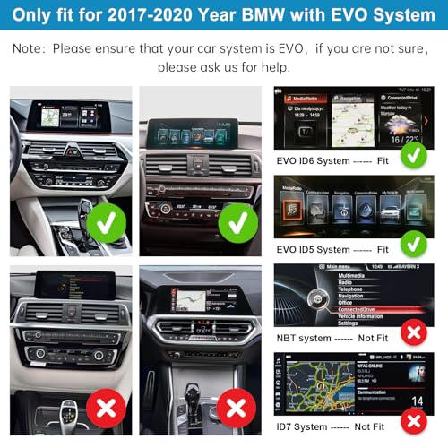 Interface CarPlay sans Fil Premium pour BMW Écran EVO de 2017 à 2020 - 2