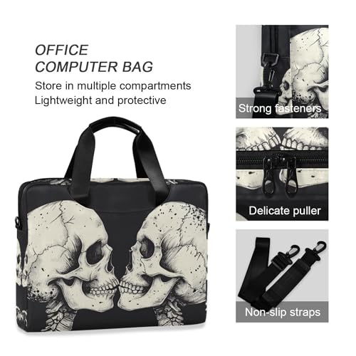 Funda para portátil ALAZA Skull Valentine 13-15.6 pulg miniatura 5