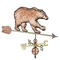 Good Directions Bear Weathervane with Arrow, Pure Copper, Polished