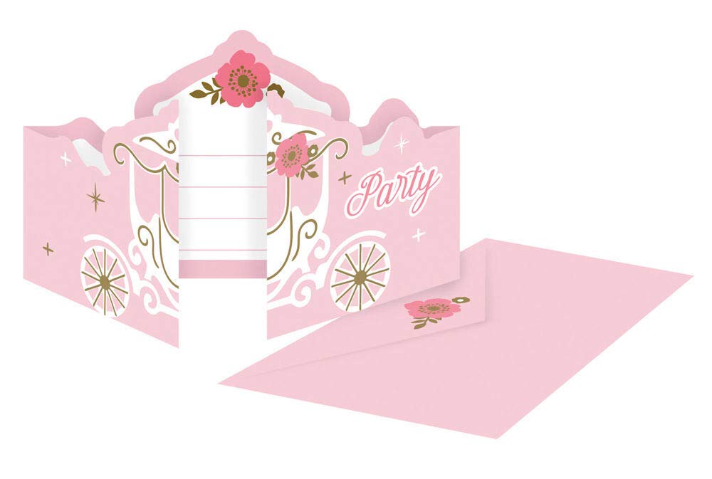 HHO Prinzessin-Party-Set Princess-Party-Set 112tlg. für 16 Gäste Teller Becher Servietten Einladungen Muffinförmchen