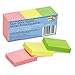 Redi-Tag Self-Stick Notes, 1 1/2 x 2, Neon, 12 100-Sheet Pads/Pack