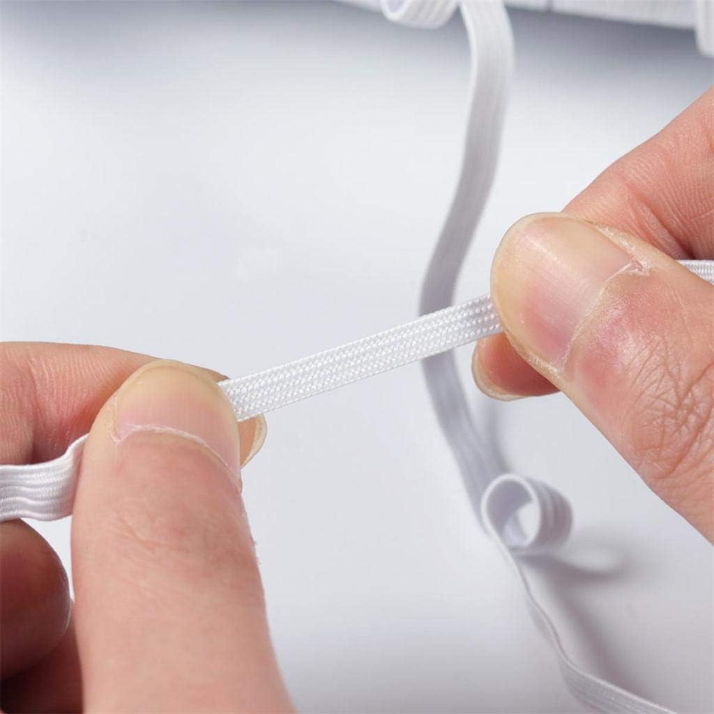 Elastic Cord 1/4" / Elastic for Masks/Heavy Stretch Knit Elastic 144 Yards/White/Ship from USA