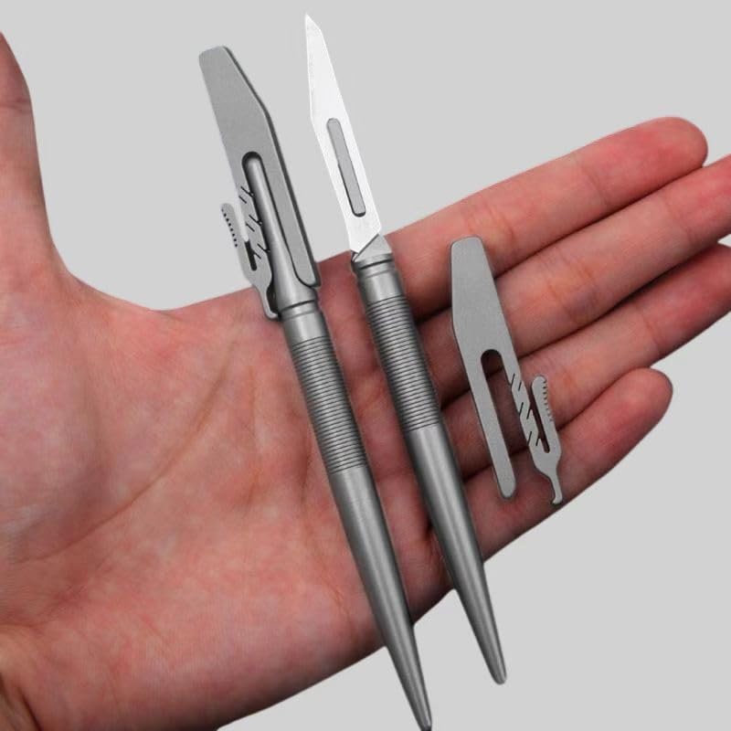 NBGDY 5in Long Handle Titanium Utility Knife with...