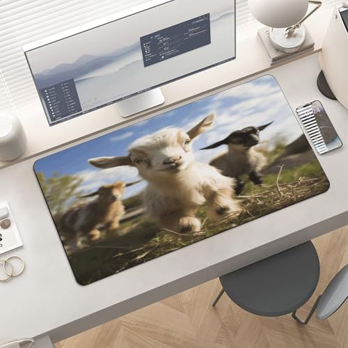 Cute Goat1 Desk Pad con base de goma miniatura 6