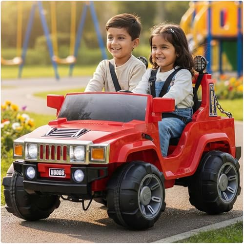 Toyzone Hamer Electric Car Tz-318 (Red) | Frequency 2.4 Ghz | Lig...
