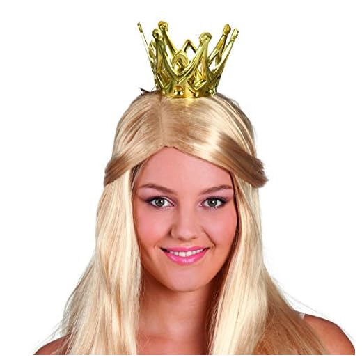 Amakando Coronita de Reina | Corona de Princesa Dorada | Diadema Accesorio Princesa | Tiara Royal