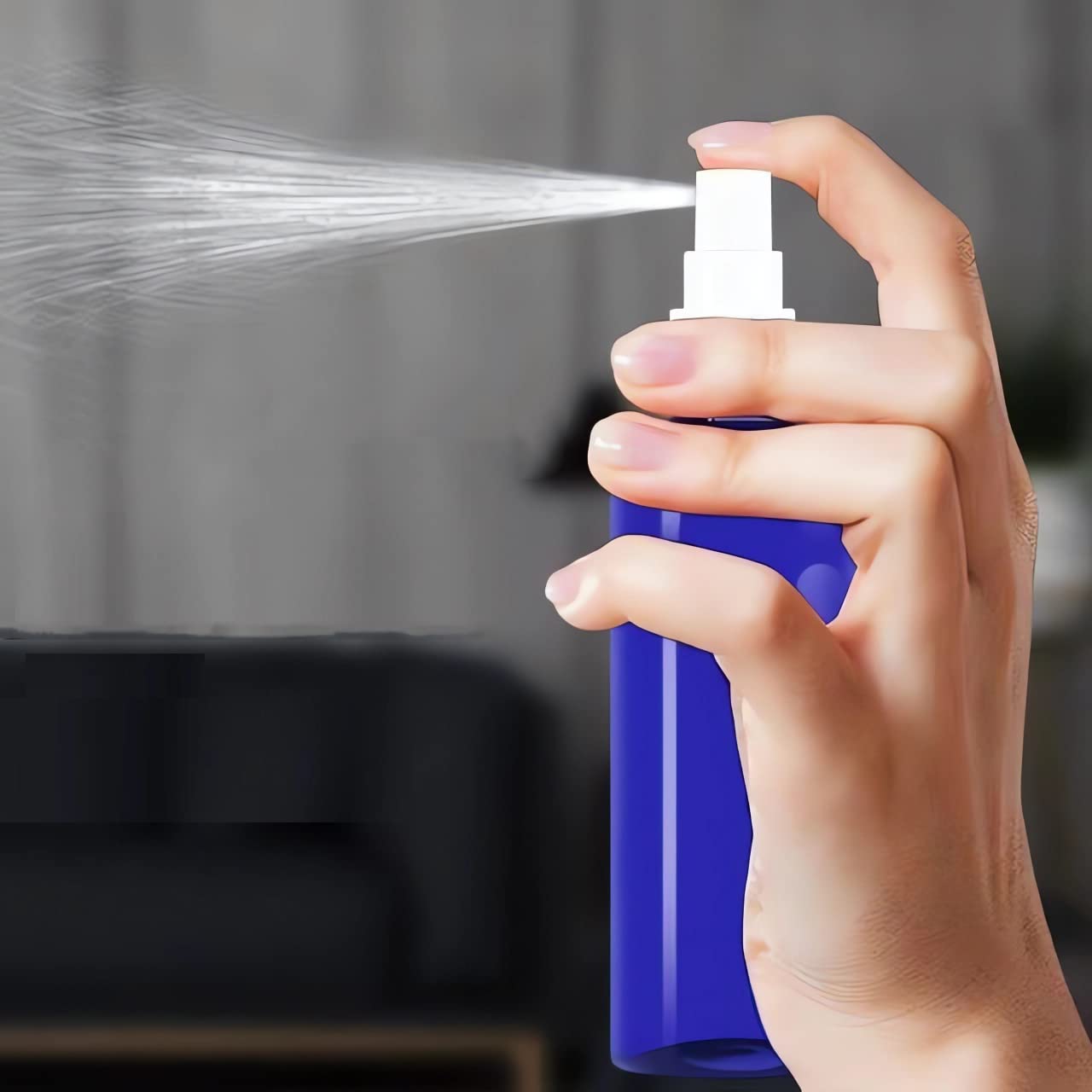 24 pièces 200ml Transparent flacons vaporisateurs vides en plastique de Avec Sprayer Noir，pour Nettoyage Cuisine Jardin Arroser Les Plantes Plante Vaporisateur Eau