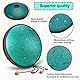 Zungentrommel Steel Tongue Drum 14 Noten 15 Zoll Professionelles Groß Stahlzungentrommel Ätherische Trommel D Dur Handpan Instrument mit Tragetasche, Drumsticks für Yoga,Meditation,Klangheilung