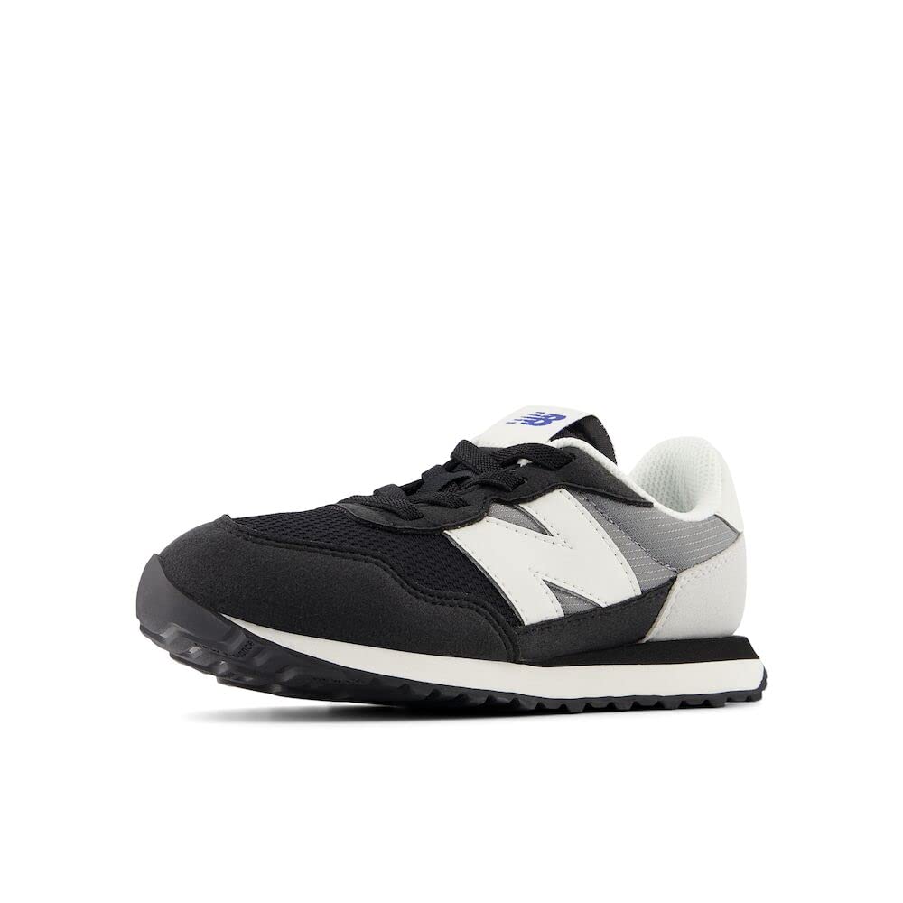 New Balance Kids 237 Bungee Sneaker, Magnet/Shadow Grey/White, 13 M Little Kid (4-8 Years)