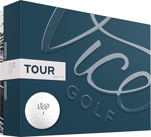 Vice Golf Tour Blanco 2020 12 pelotas de golf CaracterĂsticas Excelente juego corto, trayectoria recta, tacto suave Perfil Diseñado para Vice Golf Tour Blanco 2020 12 pelotas de golf CaracterĂsticas Excelente juego corto, trayectoria recta, tacto suave Perfil Diseñado para